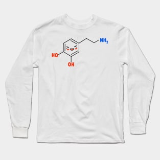 Dopamine Funny &amp; Dope Meme Chemical Structure Long Sleeve T-Shirt